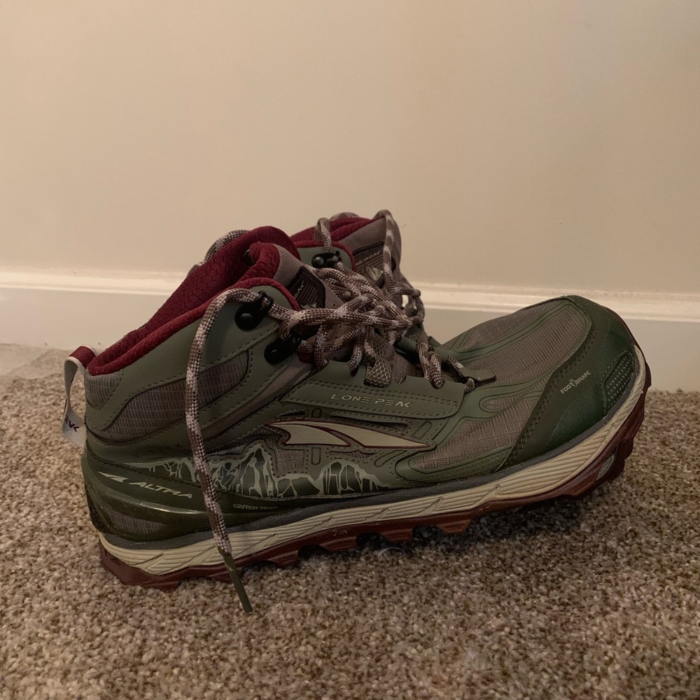 Altra Lone Peak 4 Mid Mesh Hiking Boots Trail Runner Womens 10